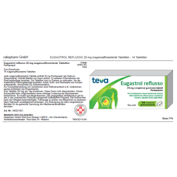 Eugastrol reflusso*14cpr 20mg