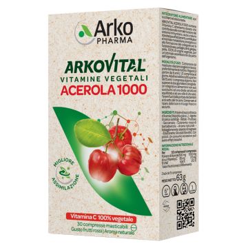 Arkovital acerola 1000 30 compresse masticabili