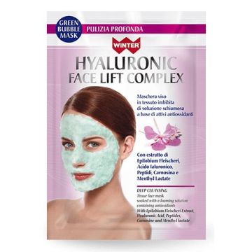 Winter hyaluronic face lift complex maschera viso bubble pulizia profonda 23 ml